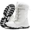 imageHOBIBEAR Girls Boys Kids Snow Boots Waterproof Slip Resistant Outdoor Winter ShoesKidsLittle KidsBig KidsWhite