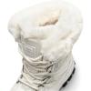 imageHOBIBEAR Womens Snow Boots Winter Outdoor Faux Fur Lined Warm Water Resistant MidCalf BootiesBeigeWhite