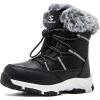 imageHOBIBEAR Boys Girls Toddler Snow Boots Waterproof Slip Resistant Outdoor Winter Boot ShoesToddlerLittle KidsBig KidsBlack