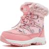 imageHOBIBEAR Boys Girls Toddler Snow Boots Waterproof Slip Resistant Outdoor Winter Boot ShoesToddlerLittle KidsBig KidsPink