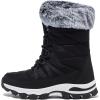 imageHOBIBEAR Womens Waterproof Winter Snow Boots Lightweight AntiSlip Warm Outdoor MidCalf BootiesBlack