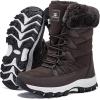 imageHOBIBEAR Womens Waterproof Winter Snow Boots Lightweight AntiSlip Warm Outdoor MidCalf BootiesDark Brown
