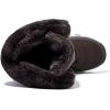 imageHOBIBEAR Womens Waterproof Winter Snow Boots Lightweight AntiSlip Warm Outdoor MidCalf BootiesDark Brown