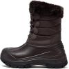 imageHOBIBEAR Womens Waterproof Winter Snow Boots Lightweight AntiSlip Warm Outdoor MidCalf BootiesNbrown