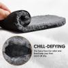 imageHOBIBEAR Womens Winter Boots Warm Faux Fur Lined Snow Boots Cold Weather Outdoor Shoes Water ResistantAll Black
