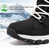 imageHOBIBEAR Womens Winter Boots Warm Faux Fur Lined Snow Boots Cold Weather Outdoor Shoes Water ResistantBlack