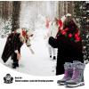imageHOBIBEAR Womens Winter Snow Boots  MidCalf  Faux Fur  Water ResistantGrey