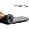 imageHOBIBEAR Womens Winter Snow Boots  MidCalf  Faux Fur  Water ResistantGrey