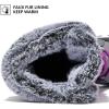 imageHOBIBEAR Womens Winter Snow Boots  MidCalf  Faux Fur  Water ResistantGrey