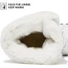 imageHOBIBEAR Womens Winter Snow Boots  MidCalf  Faux Fur  Water ResistantWhite