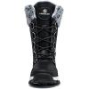 imageHOBIBEAR Womens Winter Snow Boots Waterproof Lightweight Warm Faux Fur Lined MidCalf BootiesAw5778Black