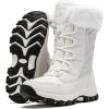 imageHOBIBEAR Womens Winter Snow Boots Waterproof Lightweight Warm Faux Fur Lined MidCalf BootiesWhite