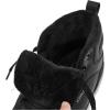 imageHOBIBEAR Womens Winter Barefoot Shoes Men Wide Toe Box Warm Faux Fur Lined Ankle SneakersBlack