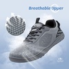 image:imageHOBIBEAR Minimalist Barefoot Shoes WideLast ZeroDrop SlipOns Unisex Trail Running ShoesGrey