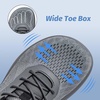 image:imageHOBIBEAR Minimalist Barefoot Shoes WideLast ZeroDrop SlipOns Unisex Trail Running ShoesGrey
