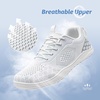 image:imageHOBIBEAR Minimalist Barefoot Shoes WideLast ZeroDrop SlipOns Unisex Trail Running ShoesWhite
