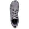 image:imageHOBIBEAR Unisex Wide Toe Barefoot Shoes Minimalist Canvas Sneakers Laceup Walking Shoes for Men WomenGrey