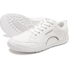 image:imageHOBIBEAR Unisex Wide Toe Barefoot Shoes Minimalist Canvas Sneakers Laceup Walking Shoes for Men WomenWhite