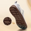 image:imageHOBIBEAR Unisex Wide Toe Barefoot Shoes Minimalist Sneakers for Men Women Laceup Walking ShoesBeige Gray