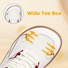 image:imageHOBIBEAR Unisex Wide Toe Barefoot Shoes Minimalist Sneakers for Men Women Laceup Walking ShoesBeige Red