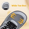 image:imageHOBIBEAR Unisex Wide Toe Barefoot Shoes Minimalist Sneakers for Men Women Laceup Walking ShoesDark Gray