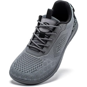 image:imageHOBIBEAR Minimalist Barefoot Shoes WideLast ZeroDrop SlipOns Unisex Trail Running ShoesGrey