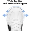 image:imageHOBIBEAR Unisex Barefoot Shoes Women Men  Wide Toe Box Zero Drop Shoe  Walking SneakersBlack White
