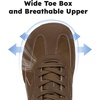 image:imageHOBIBEAR Unisex Barefoot Shoes Women Men  Wide Toe Box Zero Drop Shoe  Walking SneakersBrown