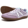 image:imageHOBIBEAR Womens Casual Sneakers with Wide Toe Box Breathable Mesh amp Synthetic Leather Upper Lightweight NonSlip Walking ShoePurple