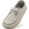 image:imageHOBIBEAR Womens Comfort SlipOn Loafers  Dressy Casual Walking Flats with Wide Toe Box for Work amp Everyday WearBeige
