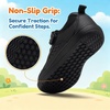 image:imageHOBIBEAR Barefoot Toddler Shoes Wide Toe Minimalist Sneakers for Boys Girls Lowtop Lightweight Shoes with Hook and Loop StrapAll Black