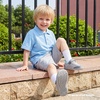 image:imageHOBIBEAR Barefoot Toddler Shoes Wide Toe Minimalist Sneakers for Boys Girls Lowtop Lightweight Shoes with Hook and Loop StrapGrey