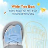 image:imageHOBIBEAR Barefoot Toddler Shoes Wide Toe Minimalist Sneakers for Boys Girls Lowtop Lightweight Shoes with Hook and Loop StrapGrey