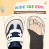 image:imageHOBIBEAR Toddler Kids Shoes Classic Retro Trainers for Boys Girl Wide Toe Box Barefoot Shoes OutdoorDark Blue