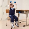 image:imageHOBIBEAR Toddler Kids Shoes Classic Retro Trainers for Boys Girl Wide Toe Box Barefoot Shoes OutdoorDark Blue