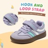 image:imageHOBIBEAR Toddler Kids Shoes Classic Retro Trainers for Boys Girl Wide Toe Box Barefoot Shoes OutdoorPurple