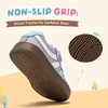 image:imageHOBIBEAR Toddler Kids Shoes Classic Retro Trainers for Boys Girl Wide Toe Box Barefoot Shoes OutdoorPurple
