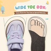 image:imageHOBIBEAR Toddler Kids Shoes Classic Retro Trainers for Boys Girl Wide Toe Box Barefoot Shoes OutdoorPurple
