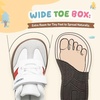 image:imageHOBIBEAR Toddler Kids Shoes Classic Retro Trainers for Boys Girl Wide Toe Box Barefoot Shoes OutdoorWhite Blue