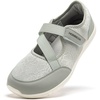 image:imageHOBIBEAR Womens Mary Jane Flats Barefoot Shoes Wide Toe Box Zero Drop Sole Adjustable Straps LightweightGreen
