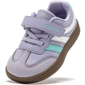 image:imageHOBIBEAR Toddler Kids Shoes Classic Retro Trainers for Boys Girl Wide Toe Box Barefoot Shoes OutdoorPurple