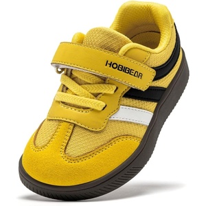 image:imageHOBIBEAR Toddler Kids Shoes Classic Retro Trainers for Boys Girl Wide Toe Box Barefoot Shoes OutdoorYellow