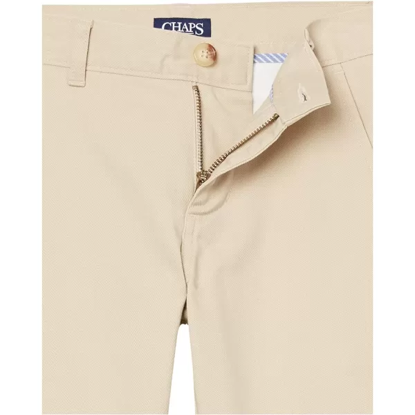 Chaps Boys' Flat Front Twill Chino Pants