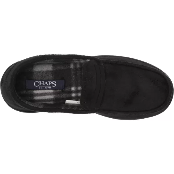 Chaps Boy's Moccasin Slipper House Shoe with Indoor/Outdoor Nonslip Sole