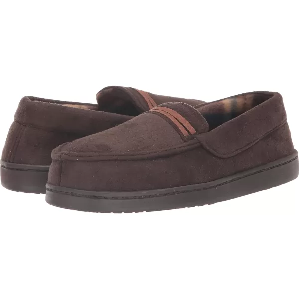 Chaps Boy's Moccasin Slipper House Shoe with Indoor/Outdoor Nonslip Sole