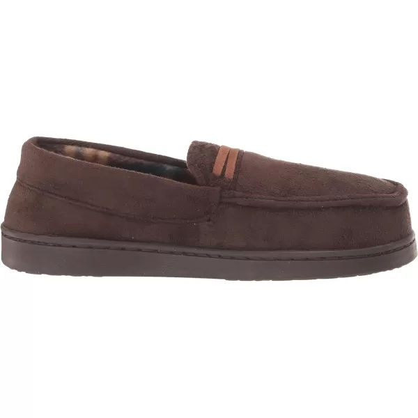 Chaps Boy's Moccasin Slipper House Shoe with Indoor/Outdoor Nonslip Sole