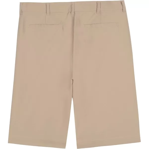 Chaps Boys' School Uniform Flat Front Performance Short