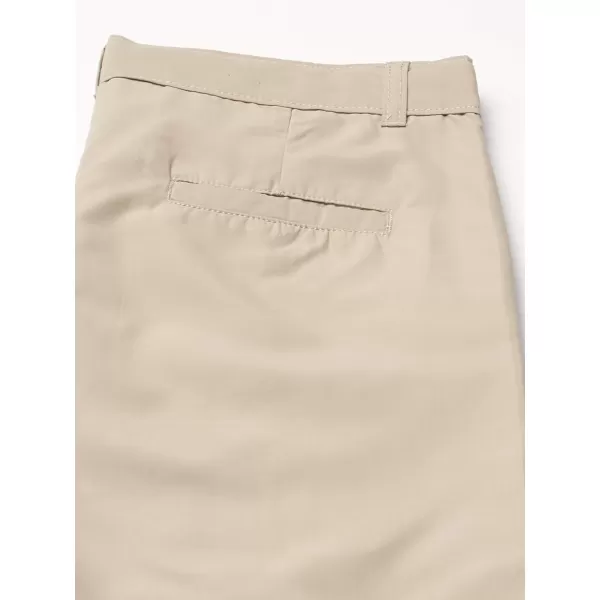 Chaps Boys' School Uniform Flat Front Performance Short
