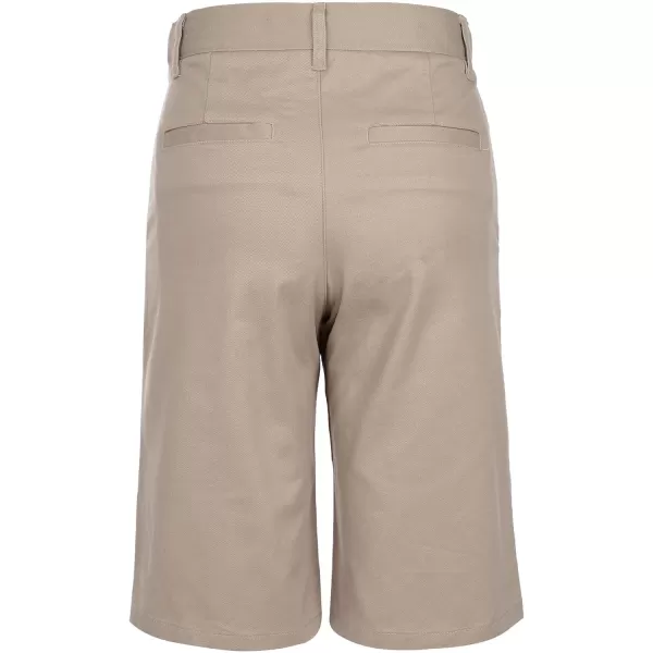 Chaps Boys' School Uniform Flat Front Twill Short