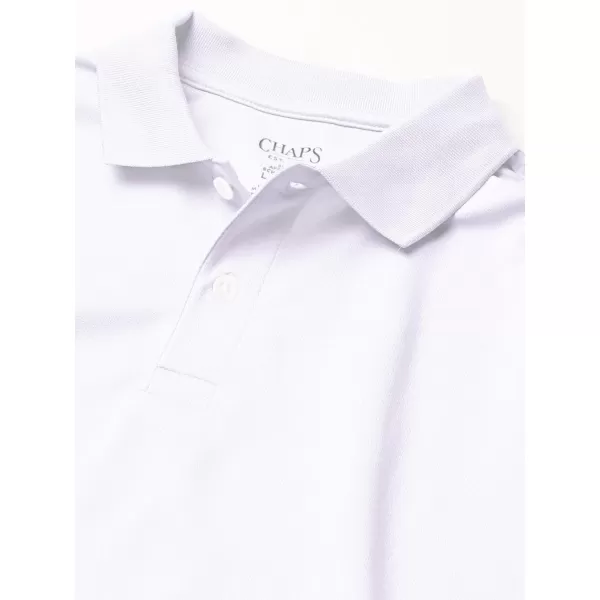 Chaps Boys' School Uniform Performance Short Sleeve Solid Polo 3-Pack